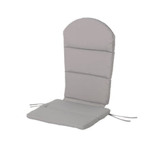 Load image into Gallery viewer, Outdoor Adirondack Chair Cushion With Water Resistant Fabric And Ties - Gray
