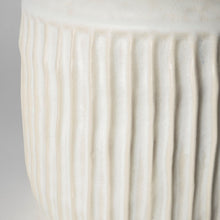 Load image into Gallery viewer, Ribbed Cylinder Table Vase (397574) - White
