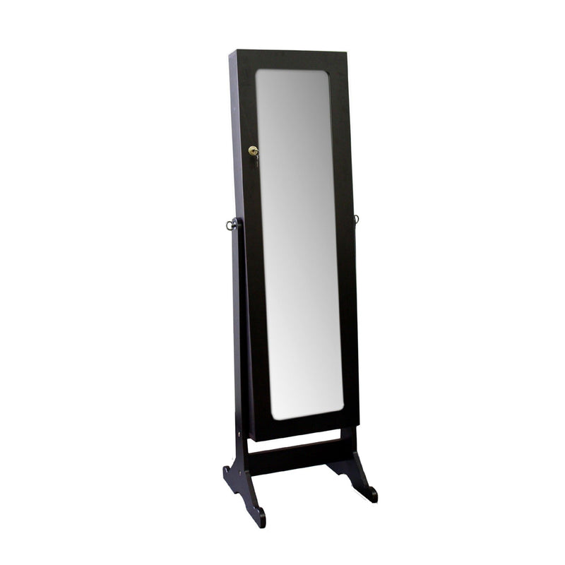 Rectangle Cheval Standing Mirror - Brown