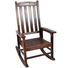 Load image into Gallery viewer, Oversized Porch Rocker Chair With Wide Seat And Tall Backrest
