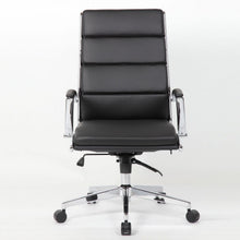 Load image into Gallery viewer, Office Chair, Breathable Mid Back Swivel Computer Chair With Foldable Armrest - Black
