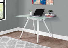 Load image into Gallery viewer, Computer Desk For Home Office, Laptop, Tempered Glass, Contemporary &amp; Modern - White
