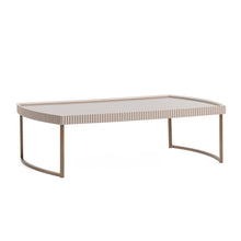 Load image into Gallery viewer, Lisbon - Cocktail Table - Silken Cream / Bronze
