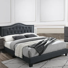 Load image into Gallery viewer, European Style Bed, Button Tufted Headboard
