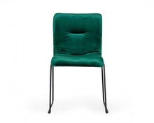 Load image into Gallery viewer, Upholstered Fabric Dining Side Chairs (Set of 2) - Green
