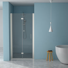 Load image into Gallery viewer, Fold Frameless Shower Door With Tempered Glass
