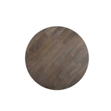 Load image into Gallery viewer, Solid Wood Round Cross Legs Coffee Table - Brown
