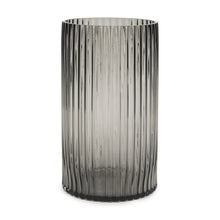 Load image into Gallery viewer, Cylinder Ribbed Table Vase (608312) - Black
