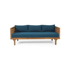 Load image into Gallery viewer, Claremont - 3 Seater Daybed Teak Acacia Wood Water Resistant Cushions

