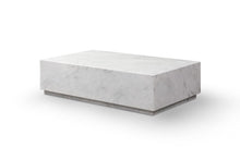 Load image into Gallery viewer, Genuine Marble Block Coffee Table (714513) - White
