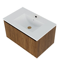 Load image into Gallery viewer, Wall Mounted Floating Bathroom Vanity With Sink And Drawers
