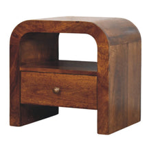 Load image into Gallery viewer, Darcy - Nightstand With Drawer And Open Shelf - Brown
