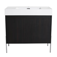 Load image into Gallery viewer, Freestanding Bathroom Vanity With Resin Sink And Storage Cabinet
