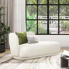 Load image into Gallery viewer, Aire - RAF Modern Rounded Chaise Lounge - Ivory White
