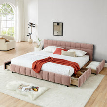 Load image into Gallery viewer, Modern Platform Bed Frame With Thick Fabric
