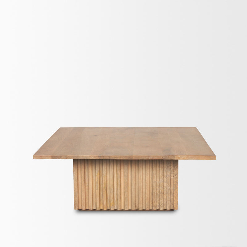 Square Block Coffee Table (727810) - Brown