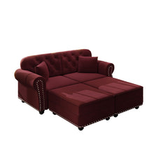 Load image into Gallery viewer, Upholstered Sofa Set With Nailhead Trim And Rolled Armrests, Includes Pillows

