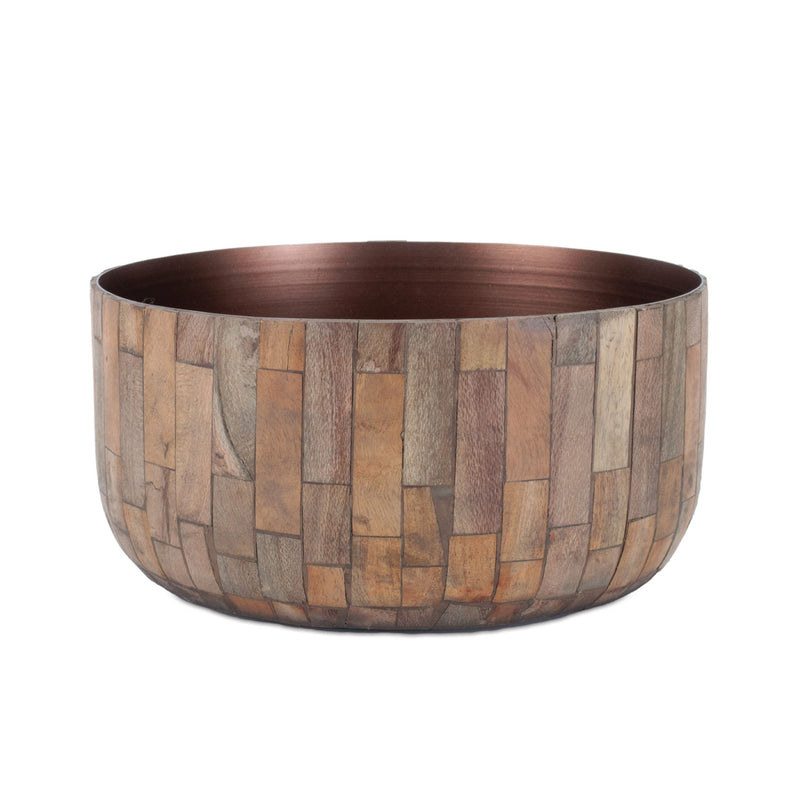 Round Pot Planters (Set of 2) (634285) - Brown