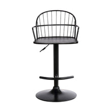 Load image into Gallery viewer, 23" Iron Low Back Adjustable Height Bar Chair - Black
