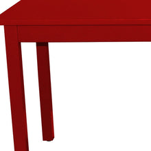 Load image into Gallery viewer, 48" Solid Wood Dining Table - Fire Engine Red
