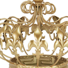 Load image into Gallery viewer, Golden Fleur de Lis Crown Sculpture - Gold
