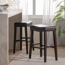 Load image into Gallery viewer, Elegant Saddle Stool With Curved Seat Comfort - Brown
