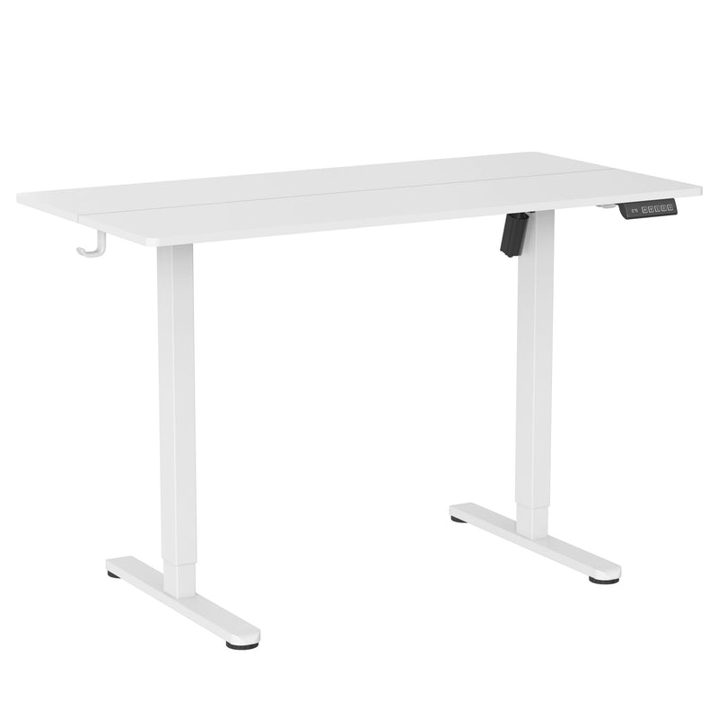 Adjustable T-Shape Standing Desk - White
