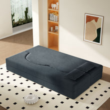 Load image into Gallery viewer, Modern Floor Sofa With 2 Pillows, Convertible Twin Size Folding Mattress For Living Room
