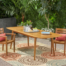 Load image into Gallery viewer, Placidity - Outdoor Expandable Dining Table With Slatted Tabletop And Tapered Legs
