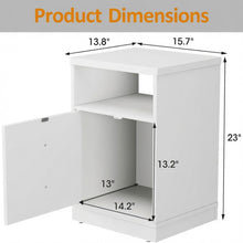 Load image into Gallery viewer, Nightstand With Door &amp; Shelf, 2 Drawer Side Table
