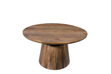 Load image into Gallery viewer, 54" Solid Wood Pedestal Base Round Top Dining Table - Natural
