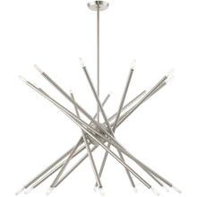 Load image into Gallery viewer, 37" Multi Light Dimmable Chandelier With Shades - Nickel
