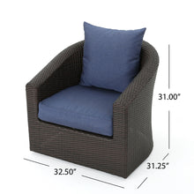 Load image into Gallery viewer, Nimbus - Outdoor Swivel Club Chair With Rattan Wicker Cover

