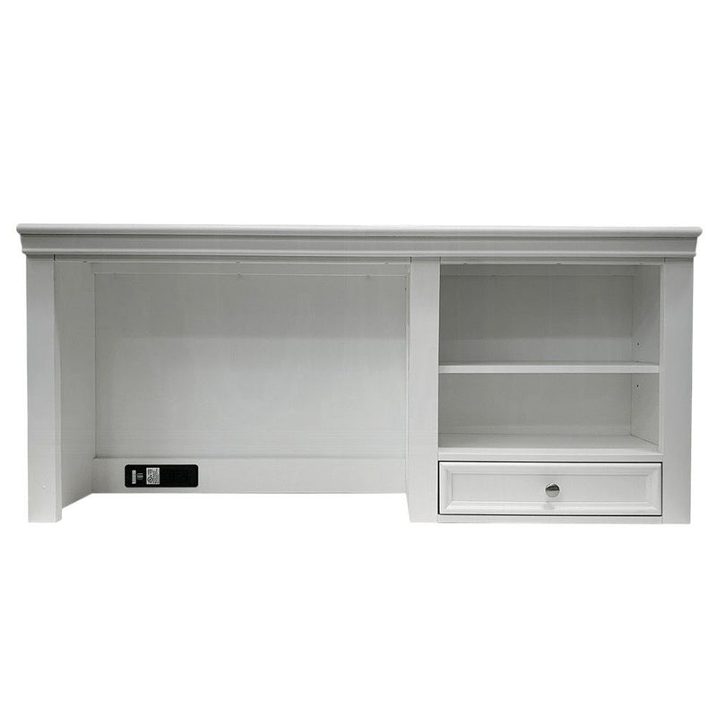 Computer Hutch With Shelf Drawer - White
