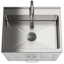 Load image into Gallery viewer, Lawrence - Laundry Cabinet With Faucet And Stainless Steel Sink
