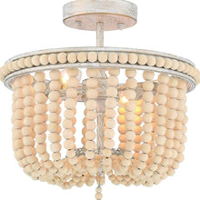 Load image into Gallery viewer, Unique Statement Two Light Metal Dimmable Flush Chandelier - Gold / White
