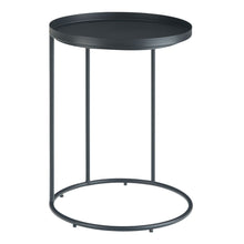 Load image into Gallery viewer, 23" Metal Round End Table - Black
