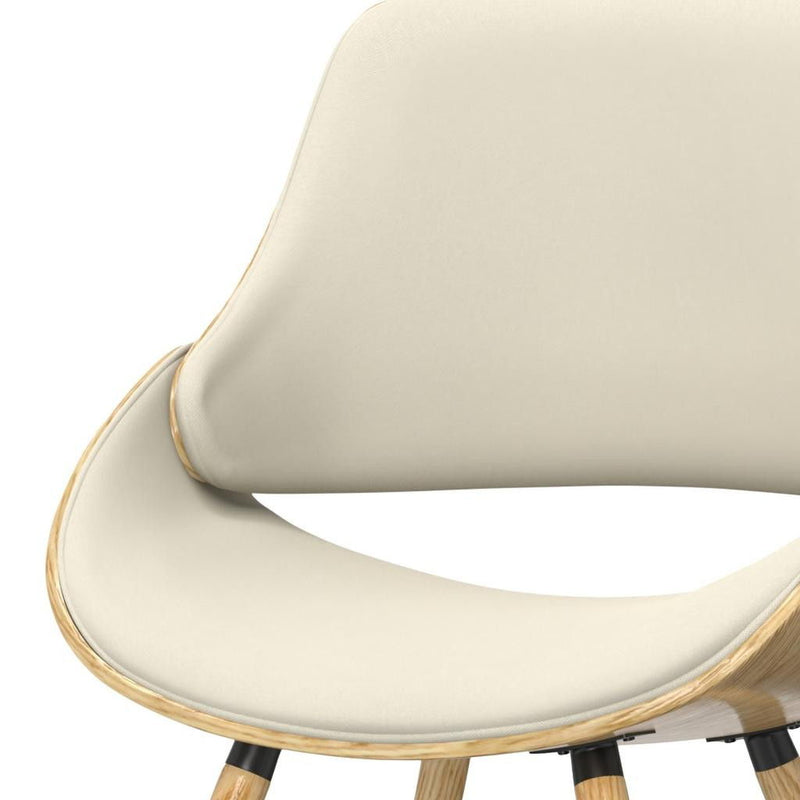Solid Wood Dining Parsons Chair - Natural / Brown
