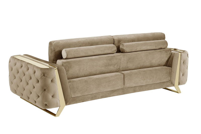 Velvet Sofa - Beige