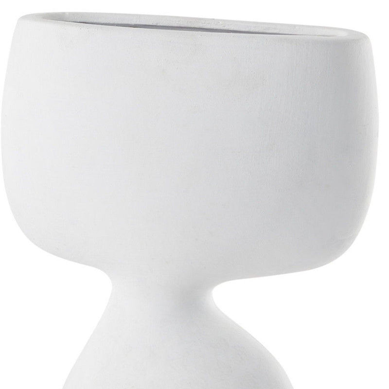 Sculptural Table Vase - White
