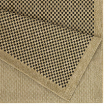 Load image into Gallery viewer, Earth - 5'3" X 7'3" Indoor, Outdoor Area Rug, Polypropylene - Jute / Black
