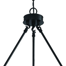 Load image into Gallery viewer, 48" Candle Style Multi Light Metal Dimmable Chandelier - Black
