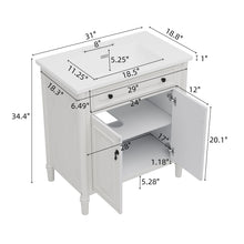Load image into Gallery viewer, Vintage Bathroom Vanity With Sink, Rustic Cabinet With Soft Close Doors
