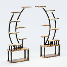 Load image into Gallery viewer, 9 Tiered Indoor Plant Stand With 5 Adjustable Grow Lights
