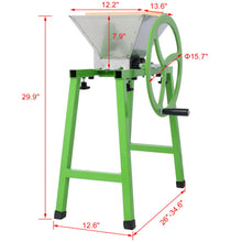 Load image into Gallery viewer, Manual Juice Maker Fruit Wine Press And Crusher With Filter Bag For Apple, Grape, And Berries - Green
