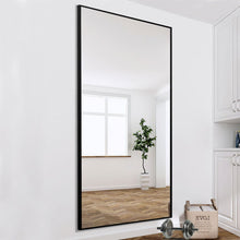 Load image into Gallery viewer, Metal Framed Full Length Hanging Mirror - Black
