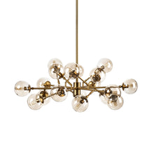 Load image into Gallery viewer, Metal Eighteen Bulb Hanging Chandelier - Gold
