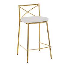 Load image into Gallery viewer, Modern Charlotte - Contemporary Fixed Height Counter Stool (Set of 2)
