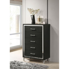 Load image into Gallery viewer, Malcolm - 5 Drawer Bedroom Chest - Black
