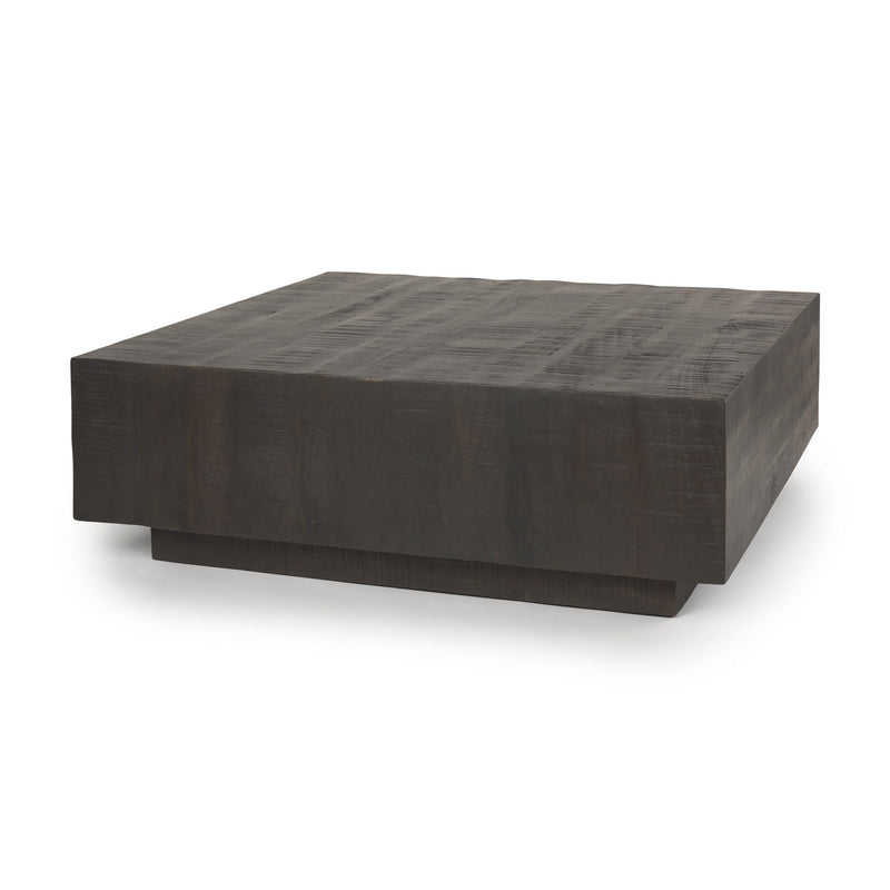 Square Frame Coffee Table - Dark Brown / Brown